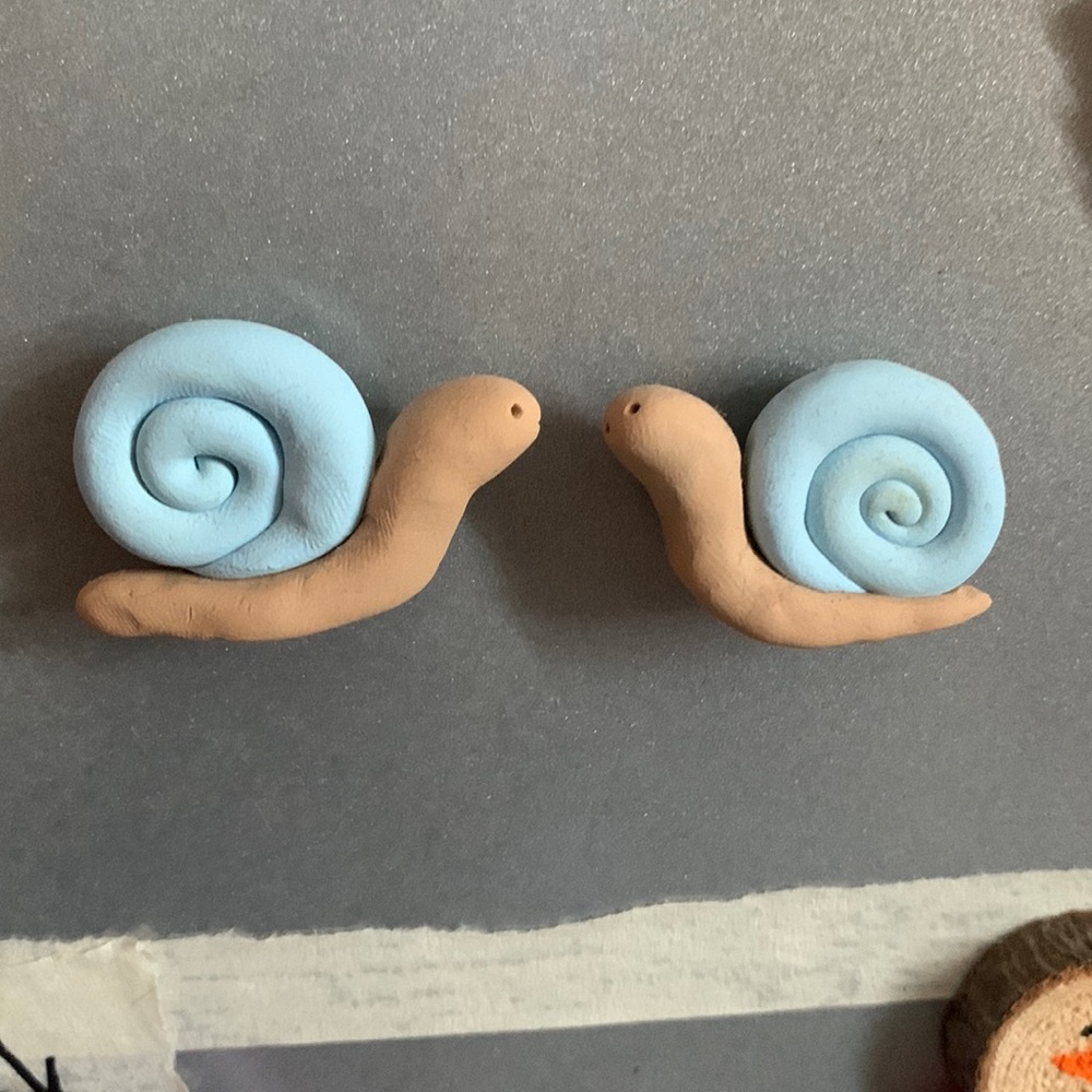 Handmade magnetic snails